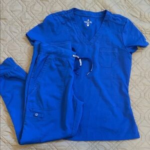 MedCouture Blue Scrubs Set